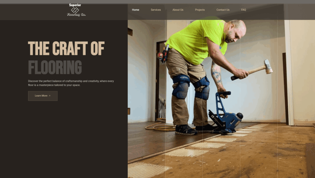 Superior Flooring Co. website