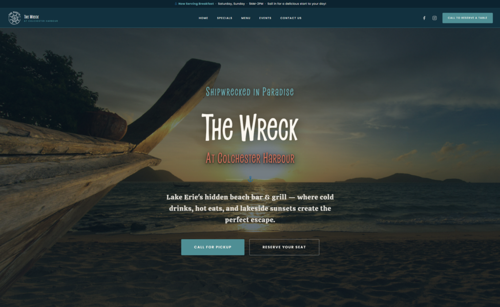 The Wreck At Colchester Harbour website